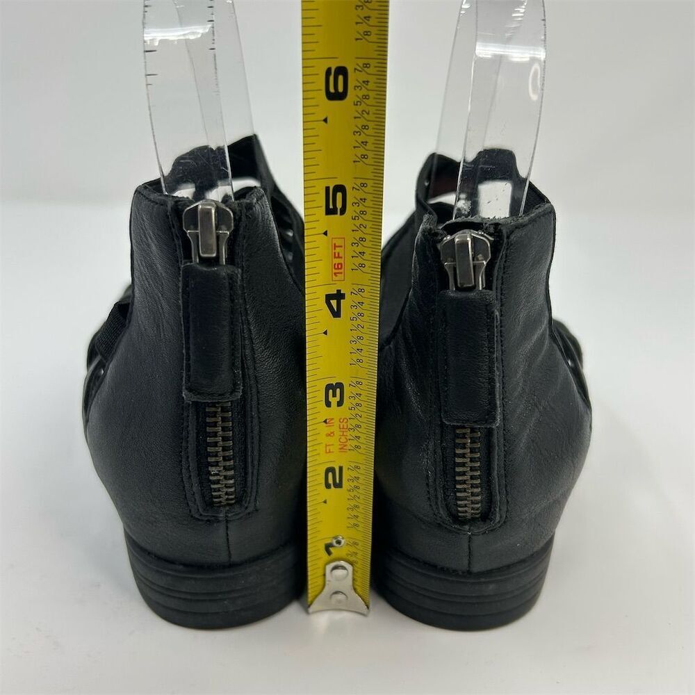 Eileen Fisher Women's Black Gladiator Sandals Size 7 Summer Casual Back Zipper - Picture 8 of 11